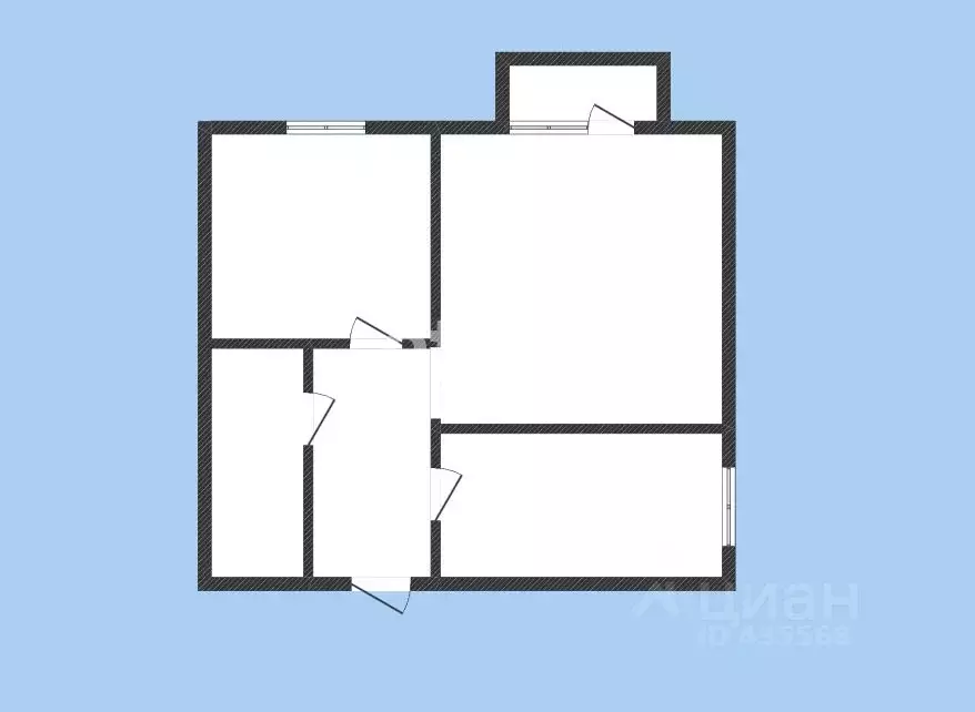 2-к кв. Белгородская область, Губкин пер. Горняков, 1 (40.1 м) - Фото 2