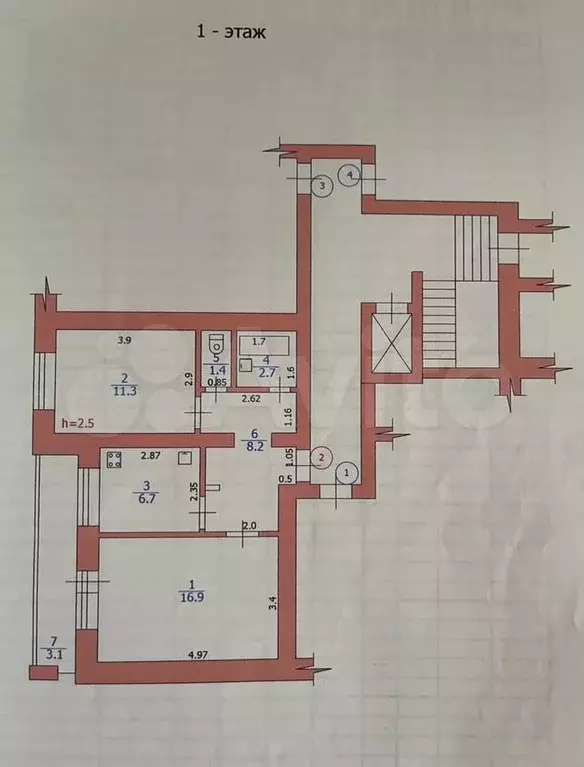 2-к. квартира, 50 м, 1/9 эт. - Фото 0