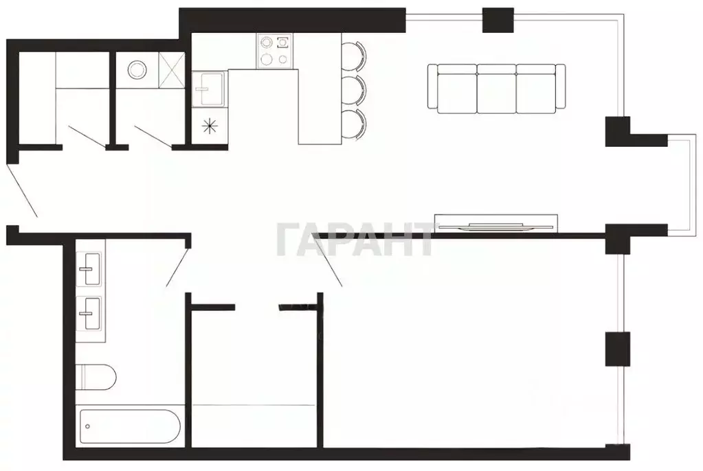 2-к кв. Москва ул. Костикова, 4к1 (65.0 м) - Фото 1