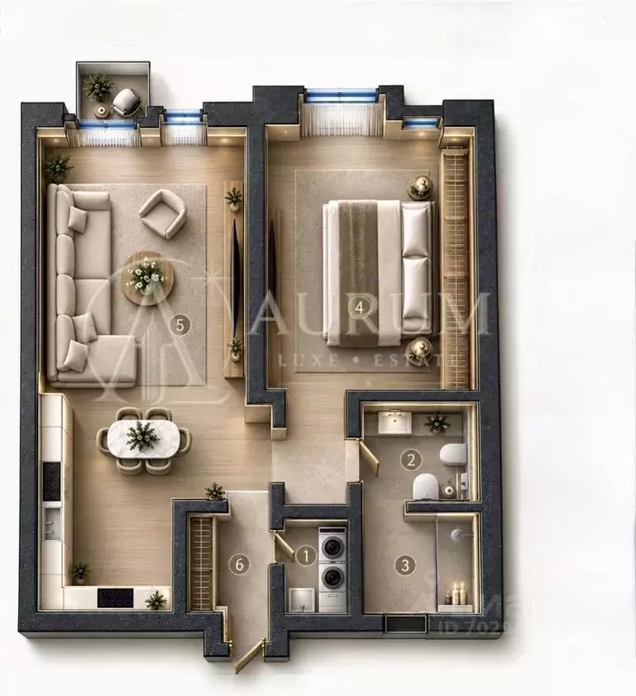 2-к кв. Москва ул. Братьев Фонченко, 1к8 (65.0 м) - Фото 2