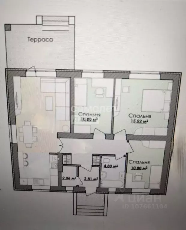 Дом в Липецкая область, Липецкий муниципальный округ, с. Сухая Лубна ... - Фото 2