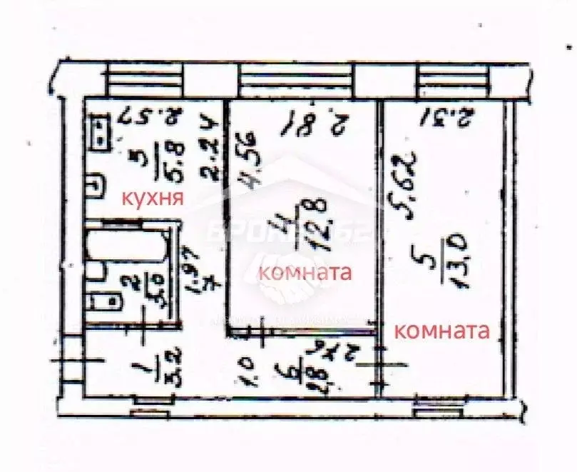 2-к кв. Рязанская область, Рязань Первомайский просп., 60 (43.5 м) - Фото 2