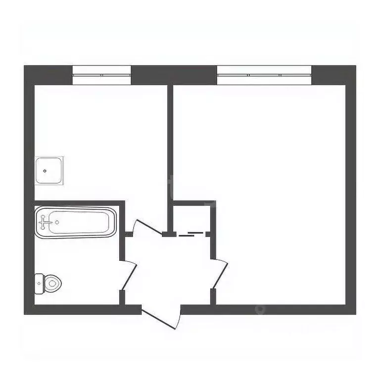 1-к кв. Красноярский край, Красноярск Вузовский пер., 7 (29.0 м) - Фото 2