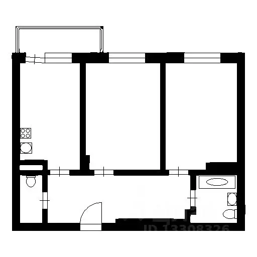 2-к кв. Новосибирская область, Новосибирск ул. Лескова, 25 (69.3 м) - Фото 1
