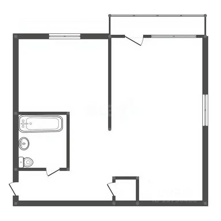 1-к кв. Амурская область, Свободный ул. Комарова, 35 (29.9 м) - Фото 2