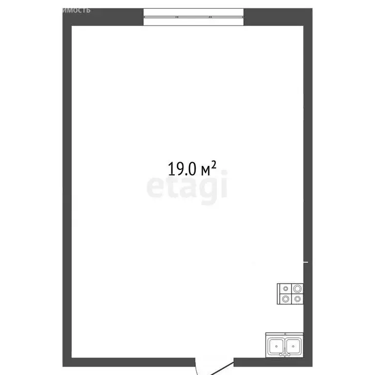 Квартира-студия: Нижний Новгород, Композиторская улица, 8А (19 м) - Фото 1