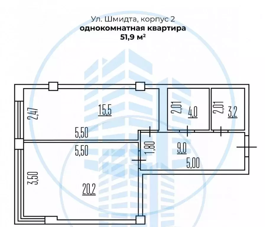 1-к кв. Ставропольский край, Ессентуки ул. Шмидта, 100 (52.0 м) - Фото 1
