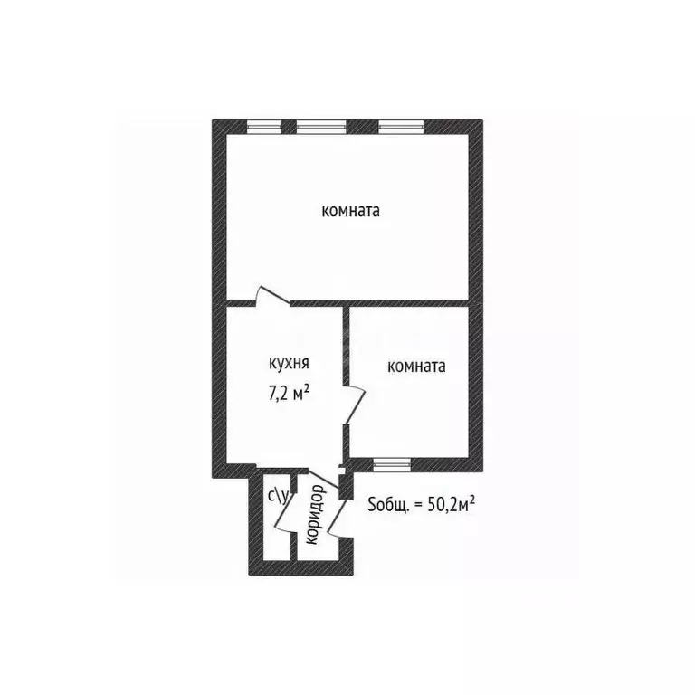 3-к кв. Брянская область, Дятьковский район, Бытошь рп ул. Алексеева, ... - Фото 1