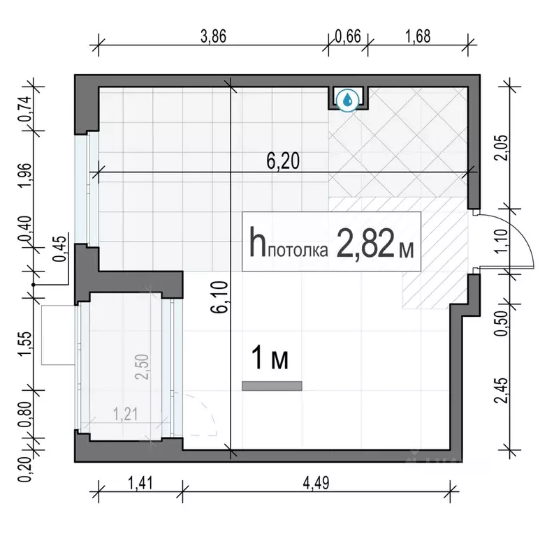 1-к кв. Московская область, Мытищи ул. Разведчика Абеля, 7 (31.8 м) - Фото 1