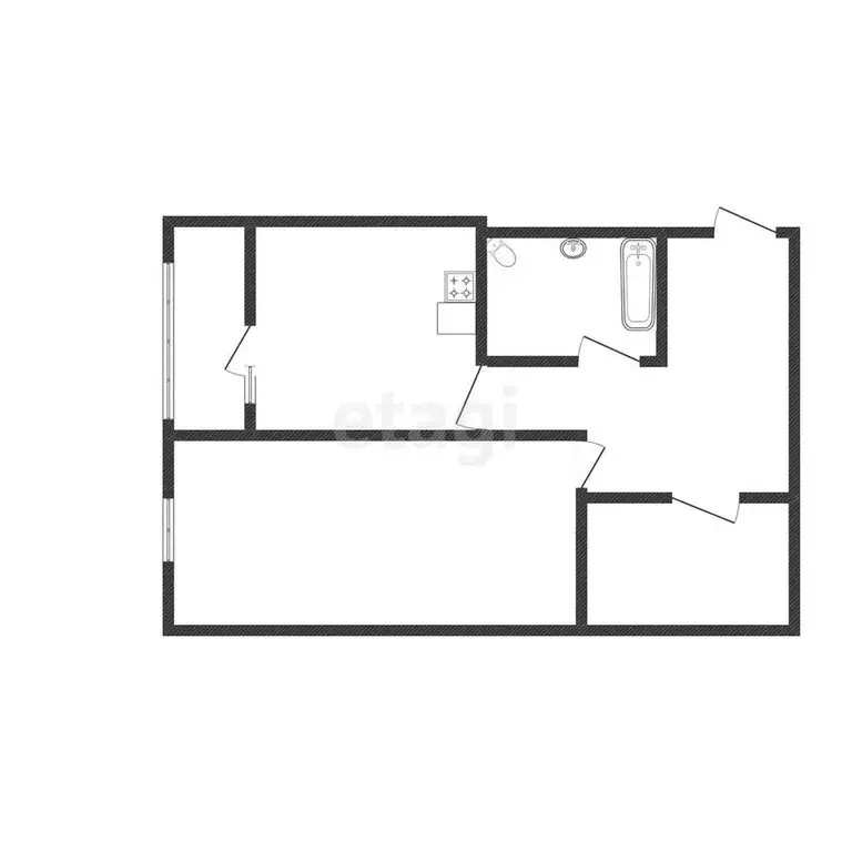 1-комнатная квартира: Белгород, улица Есенина, 9к2 (47.8 м) - Фото 1