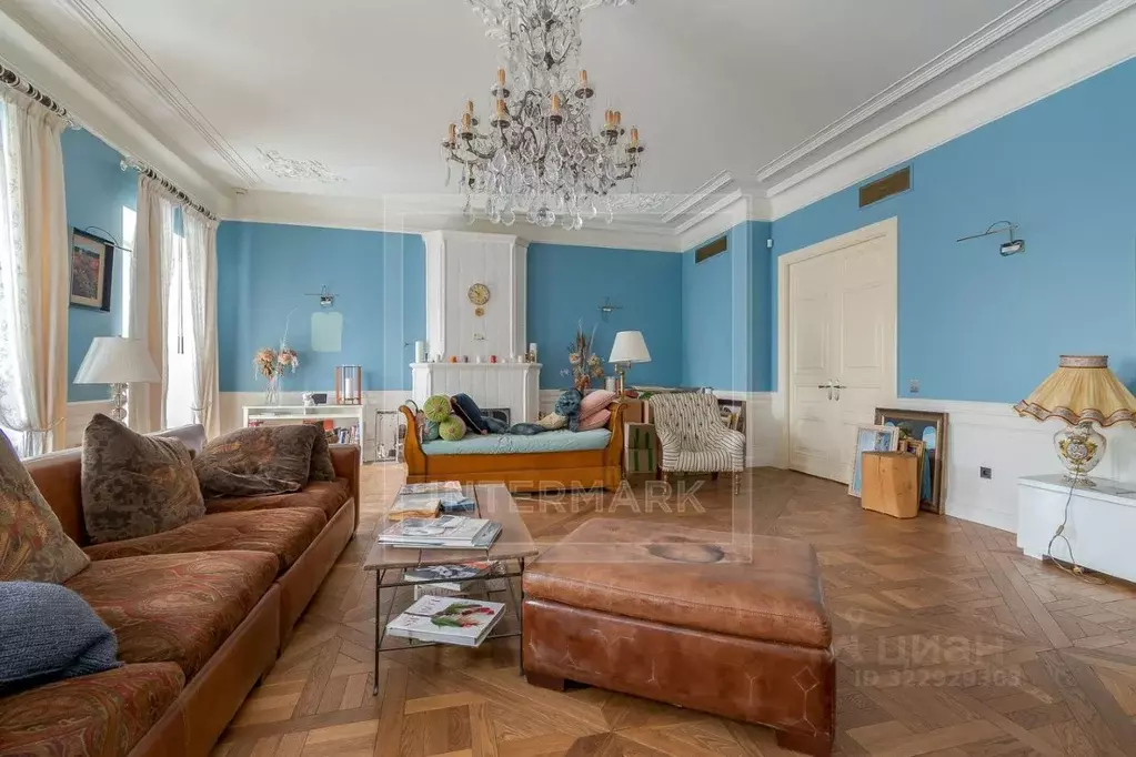 6-к кв. Москва ул. Остоженка, 7С1 (450.0 м) - Фото 1