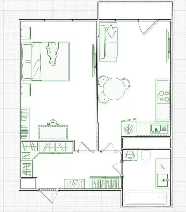 1-комнатная квартира: Балашиха, улица Яганова, 1 (34 м) - Фото 1