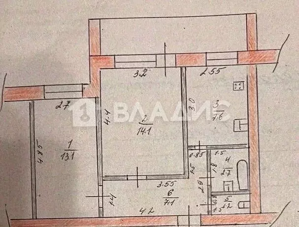 2-к кв. Пензенская область, Сердобск Балашовская ул., 11 (50.3 м) - Фото 1