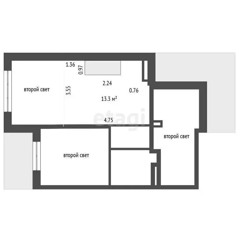 2-комнатная квартира: посёлок Лисий Нос, Ивановская улица, 10 (66.4 м) - Фото 0