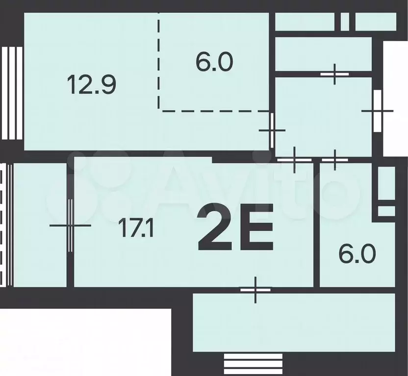 Аукцион: 2-к. квартира, 55 м, 25/31 эт. - Фото 1