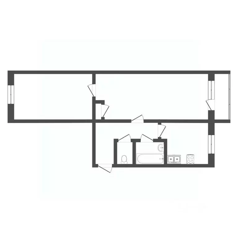 2-к кв. Тюменская область, Тюмень ул. Энергетиков, 51А (43.3 м) - Фото 2