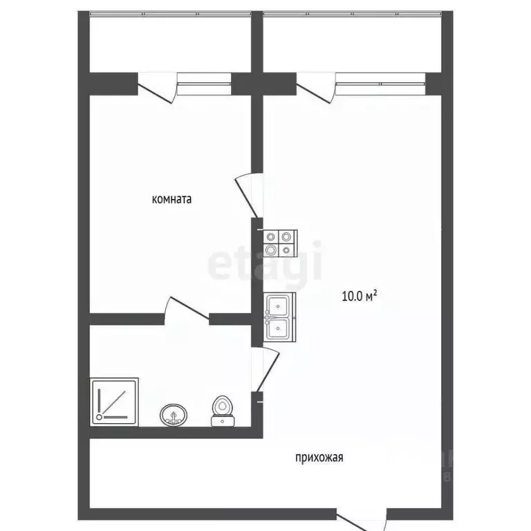 2-к кв. Крым, Ялта муниципальный округ, Гурзуф пгт ул. Ялтинская, 14Е ... - Фото 1
