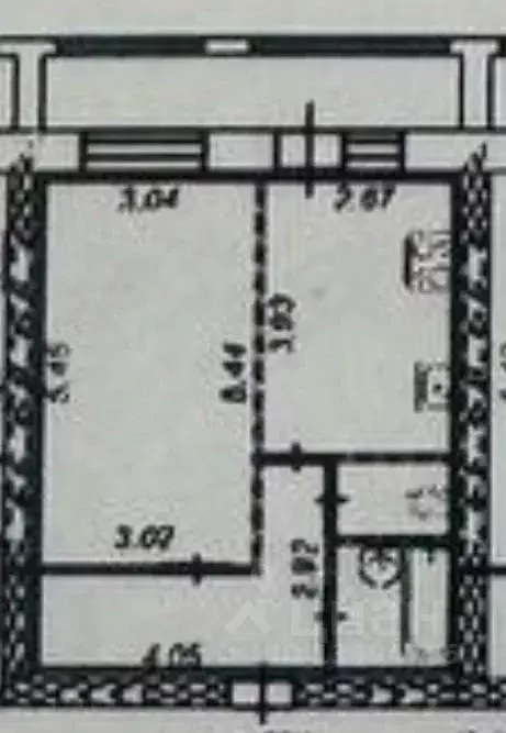 1-к кв. Белгородская область, Белгород Парковая ул., 11 (38.5 м) - Фото 1