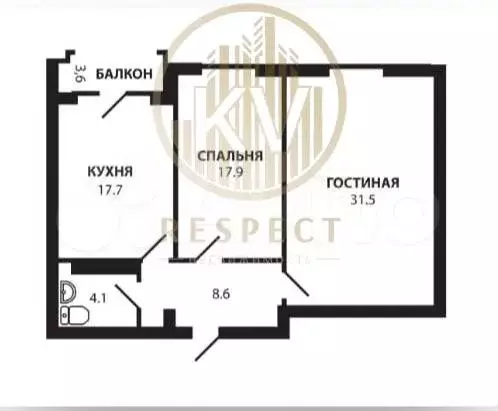 2-к. квартира, 80 м, 9/10 эт. - Фото 0