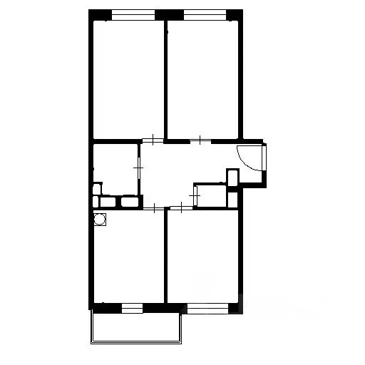 3-к кв. Санкт-Петербург ул. Бурцева, 7 (50.0 м) - Фото 1