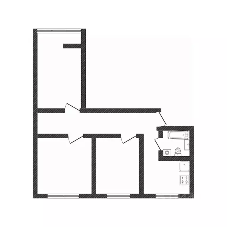 3-к кв. Москва Кетчерская ул., 6К1 (61.0 м) - Фото 1