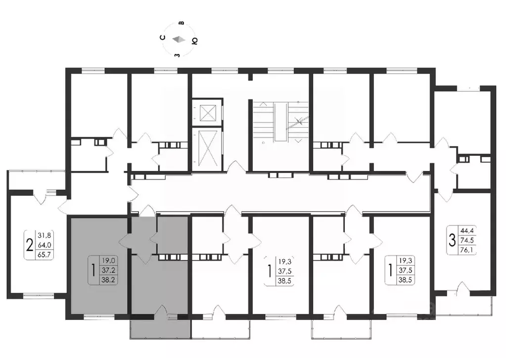1-к кв. Воронежская область, Новоусманский район, пос. Отрадное ул. ... - Фото 2