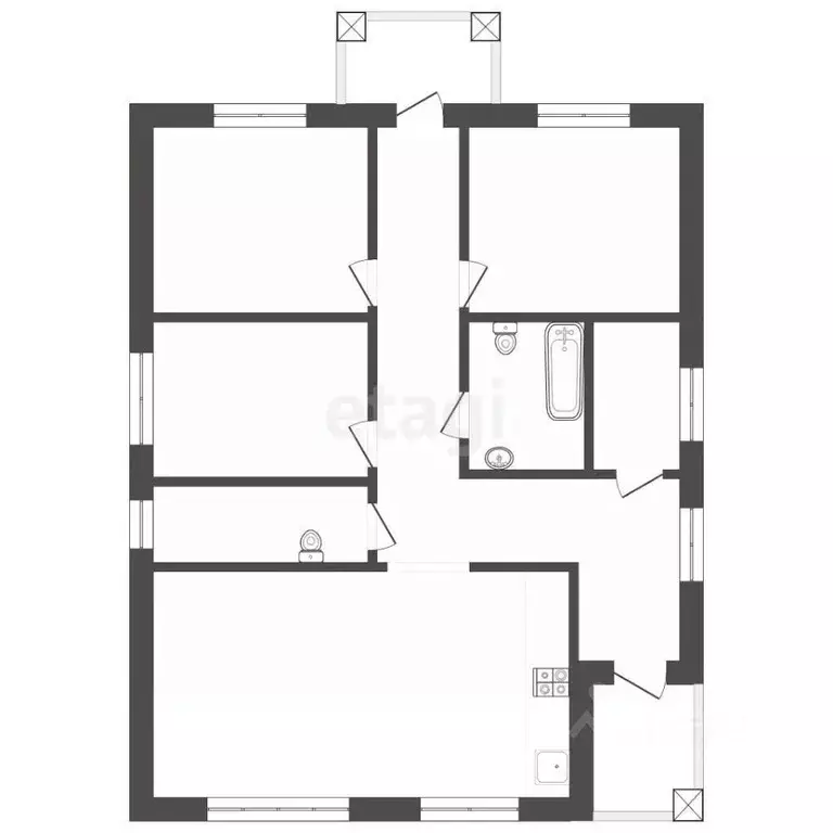 Дом в Татарстан, Тукаевский район, д. Азьмушкино, Пятый элемент кп ул. ... - Фото 2