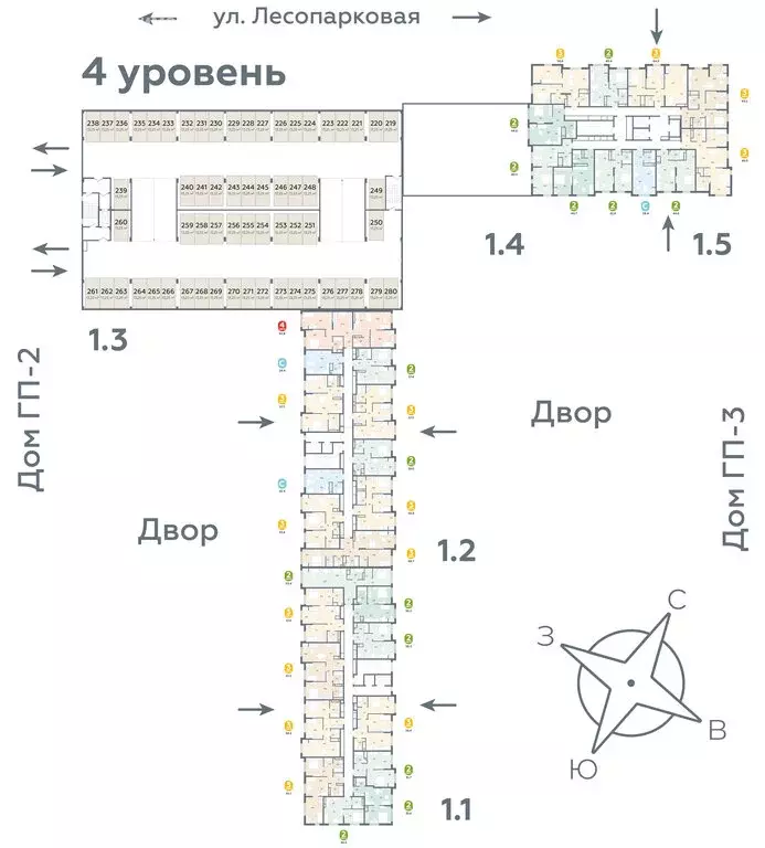 3-комнатная квартира: Тюмень, Лесопарковая улица, 22 (92.8 м) - Фото 1