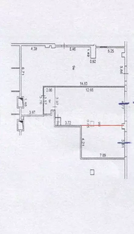 Помещение свободного назначения в Москва ул. Адмирала Руднева, 20 (110 ... - Фото 1