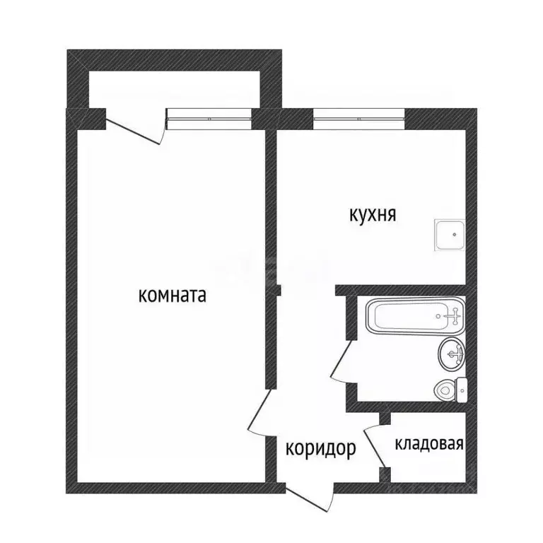 1-к кв. Ленинградская область, Волхов ул. Ломоносова, 22 (31.2 м) - Фото 0