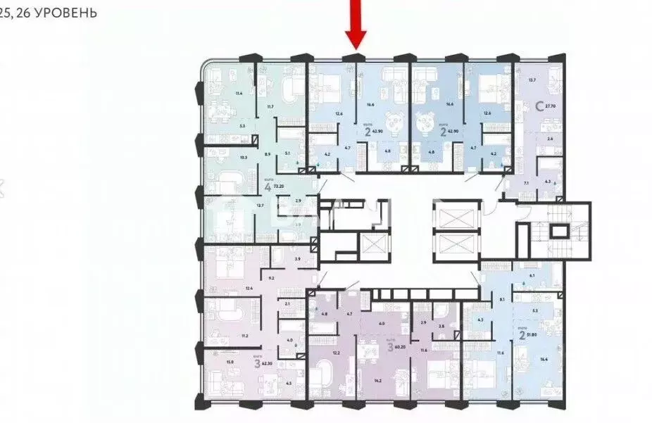 2-к кв. Москва ул. Малая Очаковская, 1к2 (43.0 м) - Фото 2