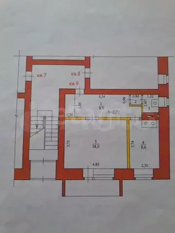 1-к. квартира, 40,3 м, 1/2 эт. - Фото 0