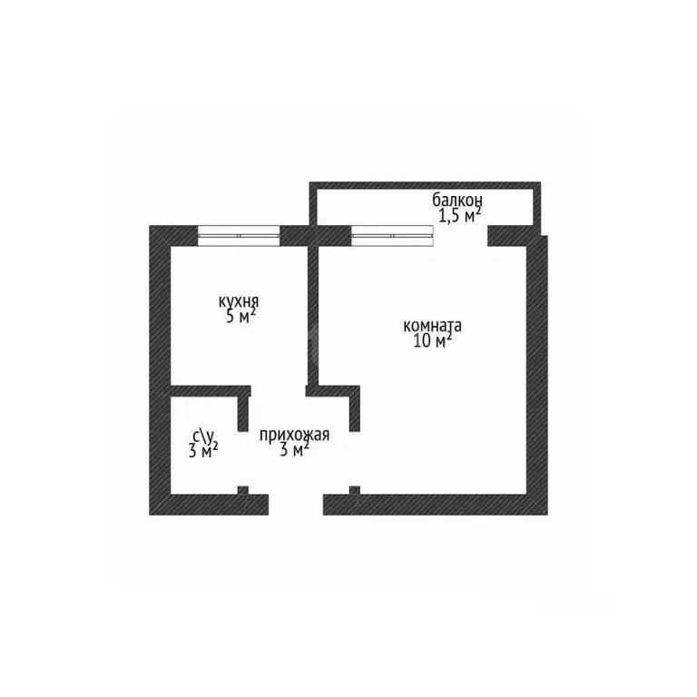 1-к кв. Адыгея, Майкоп Кужорская ул., 100 (20.6 м) - Фото 2