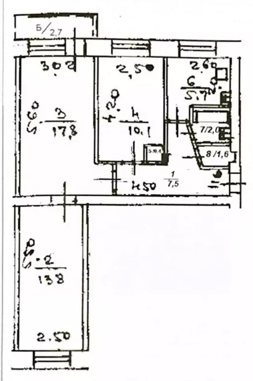 3-к кв. Башкортостан, Уфа ул. Гоголя, 80 (59.1 м) - Фото 1