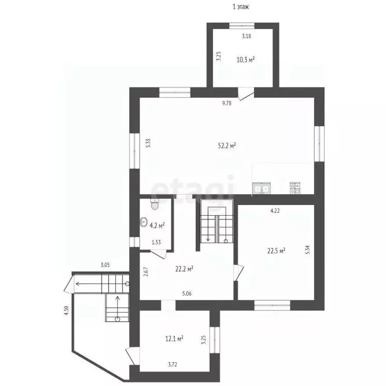 Дом в Вологодская область, Вологда ул. 8-я Садовая, 1 (295 м) - Фото 2