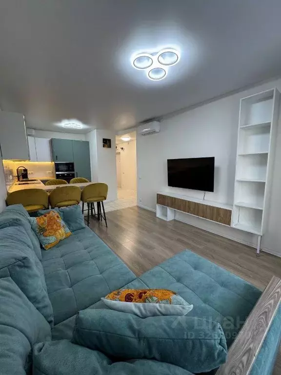 Квартира, 1 комната, 51.49 м - Фото 1