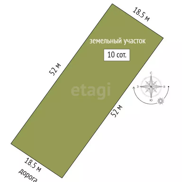 Участок в Доброе, Богатая улица (10 м) - Фото 1