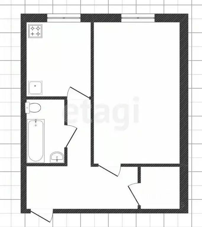 1-к кв. Липецкая область, Липецк ул. Имени Фридриха Энгельса, 3к1 ... - Фото 2