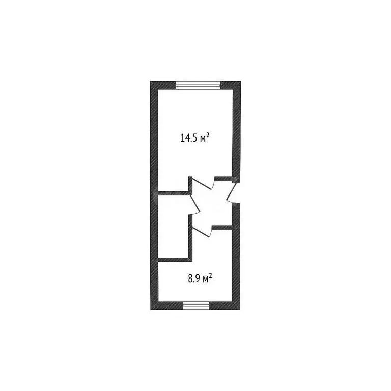 1-комнатная квартира: Белгород, улица Мичурина, 35 (31.3 м) - Фото 0