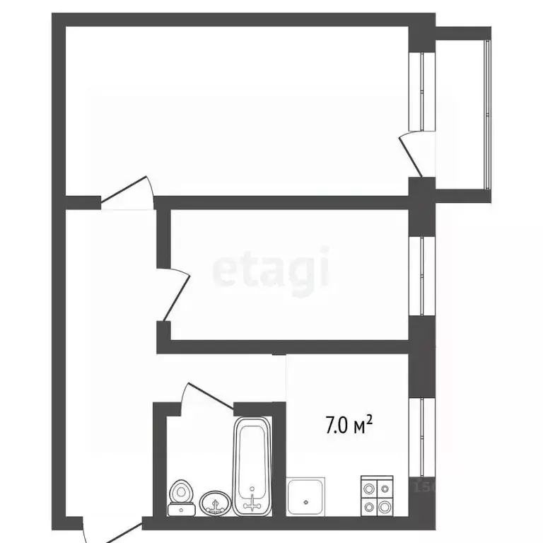 2-к кв. Владимирская область, Муром Карачаровское ш., 34 (42.6 м) - Фото 1