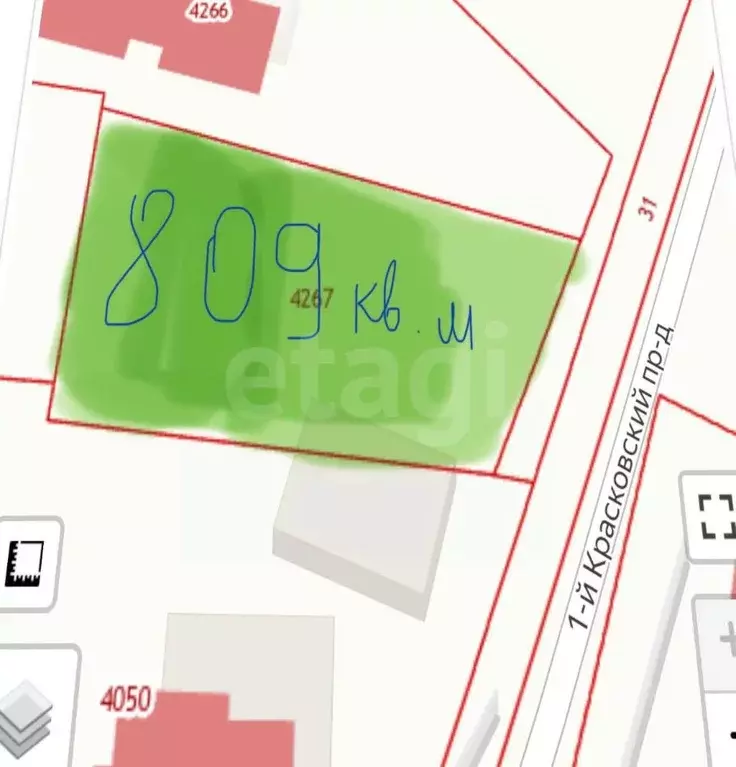 Участок в Москва 1-й Красковский проезд, 31 (8.1 сот.) - Фото 1