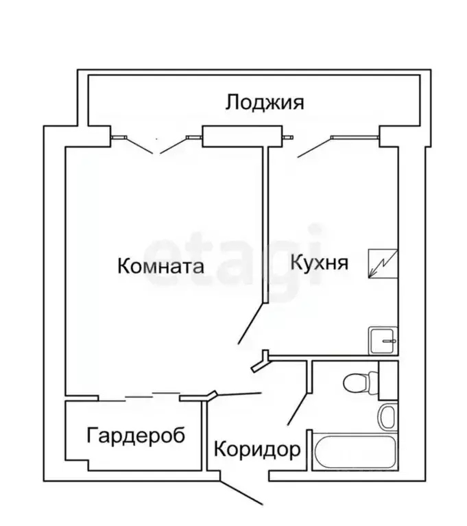 1-к кв. Смоленская область, Смоленск Колхозный пер., 19а (44.3 м) - Фото 0