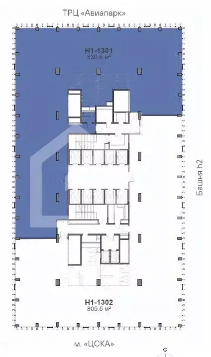Помещение свободного назначения в Москва Ходынский бул., 6с1 (831 м) - Фото 2