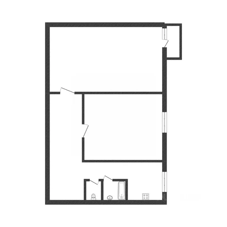 2-к кв. Смоленская область, Вязьма Московская ул., 15 (45.5 м) - Фото 2