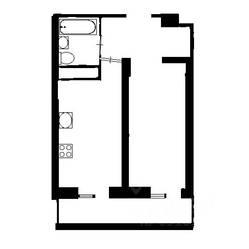 1-к кв. Краснодарский край, Краснодар Старокубанская ул., 124 (41.0 м) - Фото 1