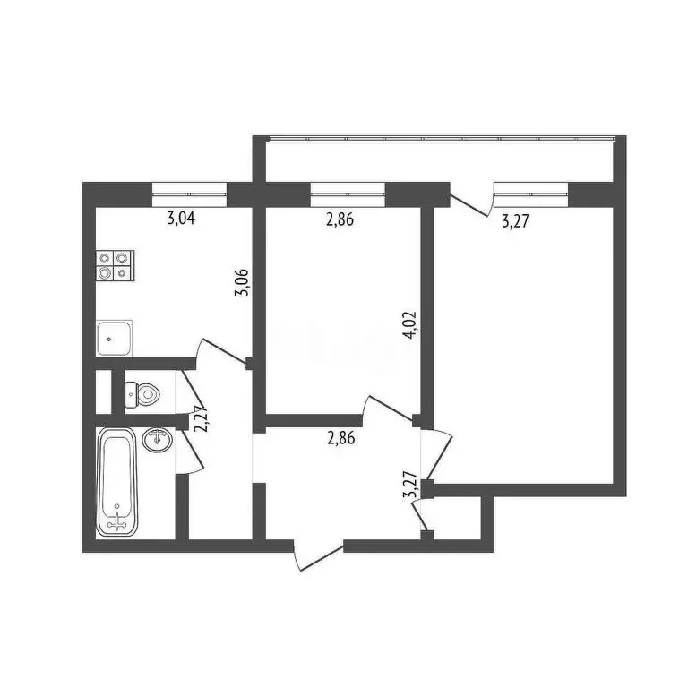 2-комнатная квартира: Ижевск, улица Баранова, 68 (52 м) - Фото 0
