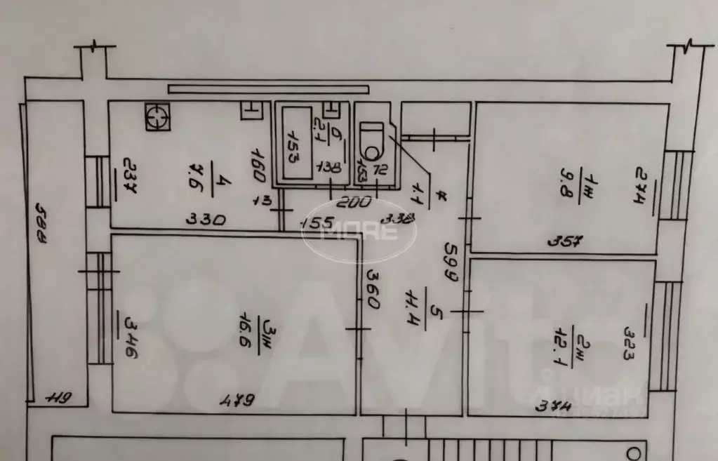 3-к кв. Калининградская область, Калининград ул. Подполковника ... - Фото 2