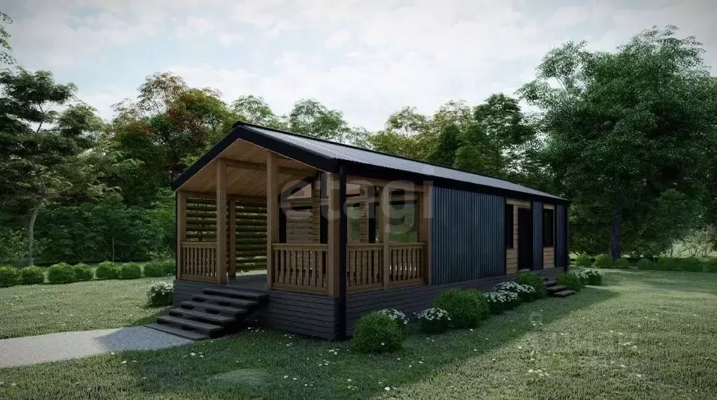 Дом в Пермский край, Пермский район, д. Карасье ул. Луговая, 63 (74 м) - Фото 2