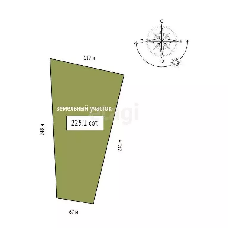 Участок в Красноярский край, Сосновоборский муниципальный округ, село ... - Фото 1