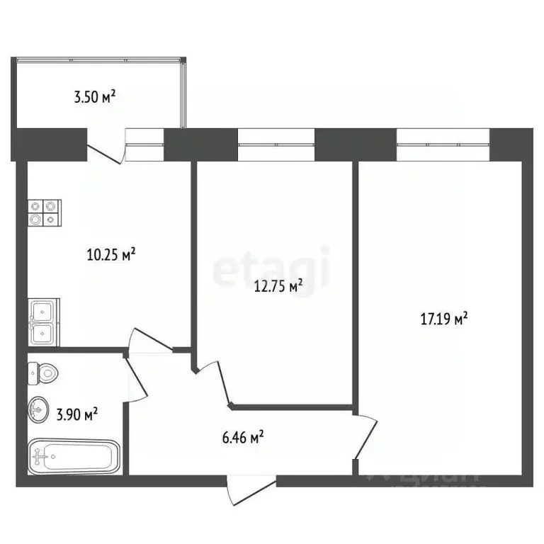 2-к кв. Ярославская область, Ярославль ул. Доронина, 8к2 (49.0 м) - Фото 1